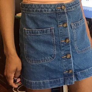 FREE PEOPLE BUTTON UP SKIRT